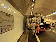 トンネル清掃
